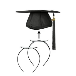 Graduation Cap Headband - Grad Cap Headband Firm Anti-Fall Hairband for Gradu... - Picture 1 of 5