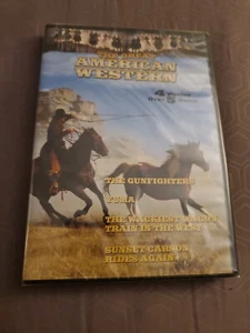 The Great American Western DVD 4 Movies: Yuma, The Gunfighters, Sunset Carson - Foto 1 di 2
