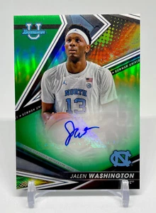 Jalen Washington 2022-23 Bowman U Best GREEN REFRACTOR Auto /99 North Carolina - Picture 1 of 2