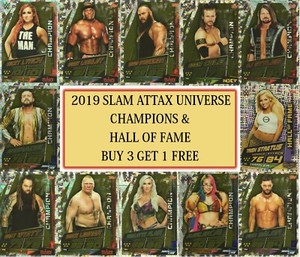 2019 WWE Slam Attax UNIVERSE - Champion cards: Buy 3 get 1 FREE