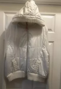 Caren Sport Knit Outerwear Sweater Women's Size 2X. Open Front Ivory Long Sleeve - Picture 1 of 10