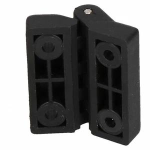 Bisagra de poliamida negra de plástico reforzado 39x39 mm hecha en Italia calidad industrial - Imagen 1 de 4