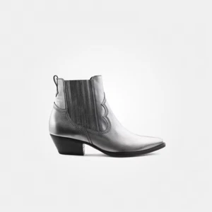 NEU* Paul Green* Cowboystiefel* Westernstiefel* Leder*Ziernaht*Gr. 5* silber - Bild 1 von 7
