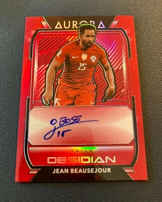 2020-21 Panini Obsidian JEAN BEAUSEJOUR AUTO red asia tmall  t-mall Chile  - Image 1 of 2