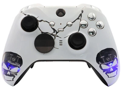 "Skulls White" Custom Xbox One Elite Controller Series 2 - FREE 2 DAY FEDEX - Image 1 of 4
