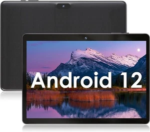 10" Tablet with Android 12 OS, 2GB RAM 32GB ROM, 1.6GHz Quad-Core Processor, IPS - Picture 1 of 6