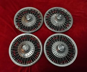 Chevy Spoke Hubcaps Chevelle Wire Wheel Covers 1967 1968 1969 1970 1971 1972 - Bild 1 von 1