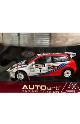 89914 AutoArt 1/18 Ford Focus WRC “Rally Safari Kenya Winner” Super Rare - Image 1 of 4