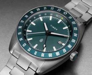 Timex x The James Brand Titanium Automatic GMT 41mm Watch Gift Set (750 Made) - Picture 1 of 7