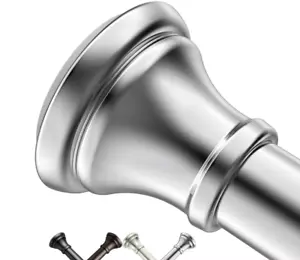 Varillas de cortina de ducha cromadas con varilla de tensión ajustable, 43-72 pulgadas, resistencia al óxido, - Imagen 1 de 6
