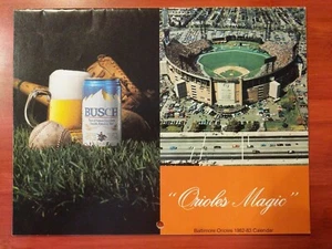 Baltimore Orioles 1982-1983 Calendar Busch Beer "Orioles Magic" Weaver Murray - Picture 1 of 10