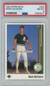 Mark McGWIRE (PSA 8) 1989 Oberdeckkarte #300 - Bild 1 von 2