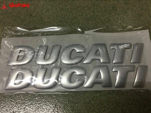 Calcomanía de elevación emblema de carenado para tanque de gasolina de plata mate para bicicletas Ducati Racing Evo - Imagen 1 de 5