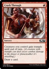 CRASH THROUGH ~mtg NM-M M19 Magic 2019 Com x4