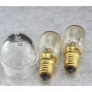 OVEN LAMP LIGHT COVER & 2 x 25WATT LIGHT GLOBE SUITS BLANCO, WESTINGHOUSE, MIELE - Picture 1 of 1