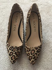 sole society leopard mules