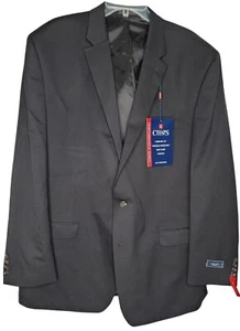 Chaps Herren Jacke schwarz Performance Serie 52 lang gefüttert 2 Knöpfe $ 240 Neu mit Etikett - Bild 1 von 4
