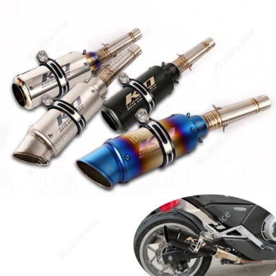 Juego de escape antideslizante NC750X NC700X NC700S para motocicleta 51 mm silenciador tubo puntas de acero Foto 1 de 4