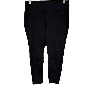Denim & Co. Women's Cozy Touch Denim Regular Pull-On Jeggings Pant Black Size 14 - Image 1 of 2