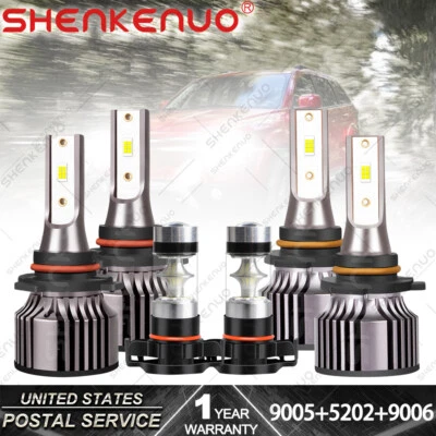 For Dodge Journey 2010 2011-2018 2019 6x LED Headlights High Low Beam Fog Lights - Изображение 1 из 4