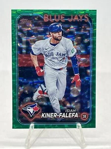 Isiah Kiner-Falefa #US9 2024 Topps Actualización Green Crackle Foilboard #/499 241123 - Imagen 1 de 2