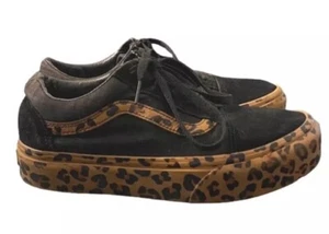Zapatos de plataforma Vans Old Skool para mujer talla 8 estampado de leopardo y negro animal grueso - Imagen 1 de 6