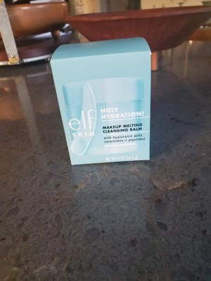 E.L.F Skin Holy hidratación maquillaje fusión bálsamo limpiador 2 oz con espátula ELF Foto 1 de 3