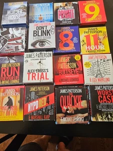 16 James Patterson Audio CD Books: Michael Bennett, Alec Cross+ more, Unabridged - Picture 1 of 3