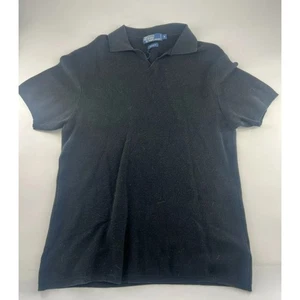 Ralph Lauren Shirt Womens Medium Short Sleeve Sweater Pullover Cotton Plain - Picture 1 of 7