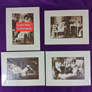 4 Early 1900s Erotic Photographs. Ladies Lingerie - French? 23cm x 17.5cm Mount. - Picture 1 of 6