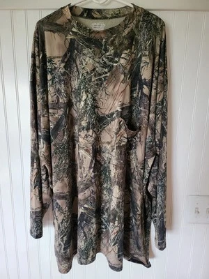 Vintage Made In USA No Trace True Timber Camouflage Long Sleeve Shirt Men's 3XL  - Image 1 of 4
