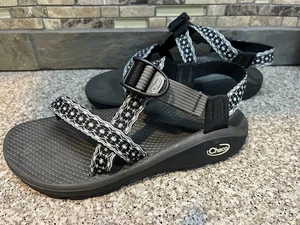 Womens Sz 7 EUR 38 Chaco Classic J105540 Black/Grey/White Sandals Shoes - Picture 1 of 6