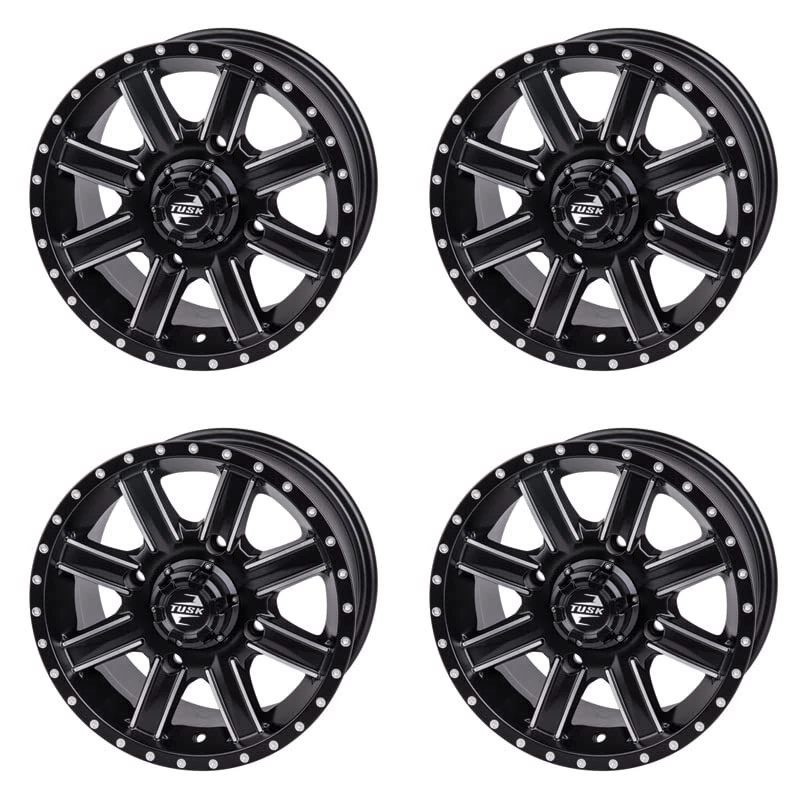 (4 Pack) 4/110 Tusk Cascade Wheel For YAMAHA GRIZZLY 350 IRS 4x4 2007-2011 Foto 1 de 4