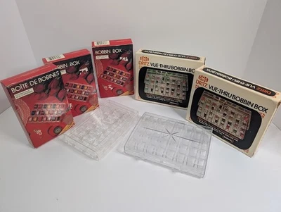 Dritz Vue-Thru Bobbin Holder Box Storage Cases Bobbin Box  holds 127 bobbins - Image 1 of 4