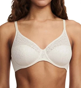 Reggiseno CHANTELLE 13F1 NORAH in pizzo modellato ~ TALC (AVORIO) ~ 36H ~ NUOVO CON ETICHETTE $82 - Foto 1 di 7