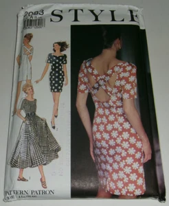 Style #2083 Short Sleeved Dresses Sewing Pattern sz 8-18 (UNCUT) - Picture 1 of 4