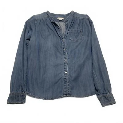 Kenar Women's Medium light Blue Soft Denim Casual Button Down Shirt - Image 1 of 4