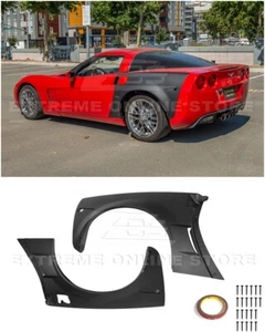 For 05-13 Corvette C6 | ZR1 Style Rear Quarter Panel Wide Body Fender Pair - Picture 1 of 12