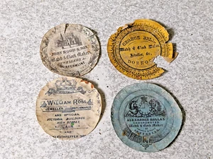 ANTIQUE SCOTTISH POCKET WATCH SERVICE PAPERS- DUNFERMLINE INVERNESS TAIN DORNOCH - Picture 1 of 5