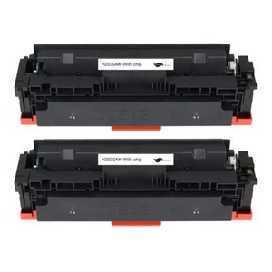 2 Black Toner Cartridges for HP Colour LaserJet Enterprise M455dn & MFP M480F - Picture 1 of 1