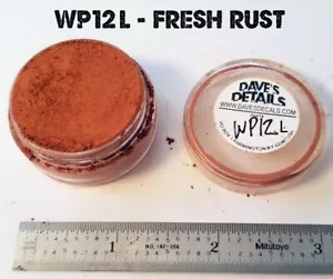 WP12-L DAVE'S WEATHERING POWDERS LARGE SIZE ALL NATURAL PIGMENT FRESH RUST - Picture 1 of 2
