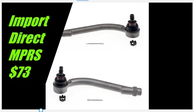 Para Kia Sorento Hyundai Santa Fe 2007-2012 2013 2x extremos de barra de amarre exterior de dirección Foto 1 de 2