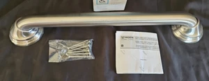 Moen Brushed Nickel Bathroom Safety 16-Inch Shower Grab Bar LR8716D3BN - Picture 1 of 6