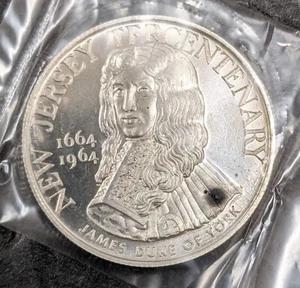 Medalla de Arte Heráldico Tercentenario de Plata SC 50C de Nueva Jersey - Imagen 1 de 5