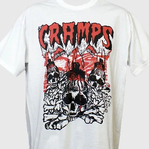 The Cramps Rockabilly Punk Rock Short Sleeve White Unisex T-shirt S-3XL - Picture 1 of 1