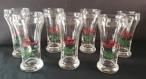 VINTAGE Set of 7 MICHELOB DRAUGHT BEER SHAM PILSENER GLASSES  5-7/8" TALL - Picture 1 of 14