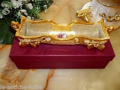 SUBLIME AND GORGEOUS "BAROQUE LOUIS XVI" GOLD LEAF PORCELAIN EMPTY POCKETS - Image 1 of 4