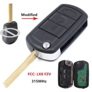 Nuevo Llavero remoto plegable sin cortar 315 MHz chip ID44 para Land Rover Ranger Rover - Imagen 1 de 5