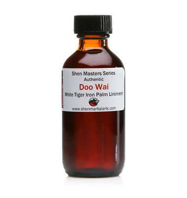 SHEN MARTIAL ARTS Grandmaster Doo Wai's White Tiger Dit Jeung Iron Palm Liniment - 2 oz bottle