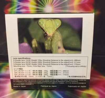 Raynox DCR-5320 PRO Macro Close-up Lens 72 Canon S10/S11/S100/XH-A1/XH-G1/XL-H1 - Image 1 of 4